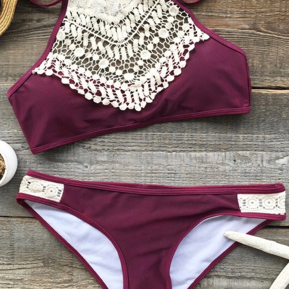 NWT Burgundy Bikini